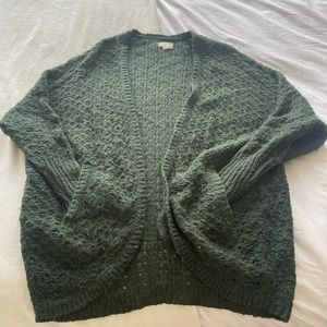 Green cardigan